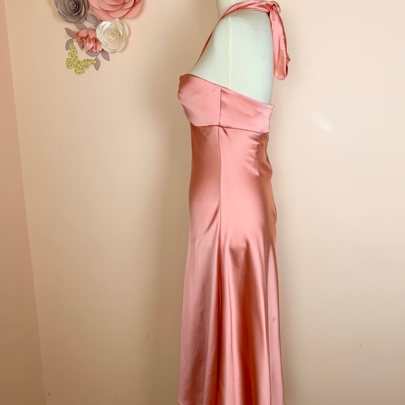 New! JONATHAN SIMKHAI Satin Halter Slip Dress - Picture 10 of 14